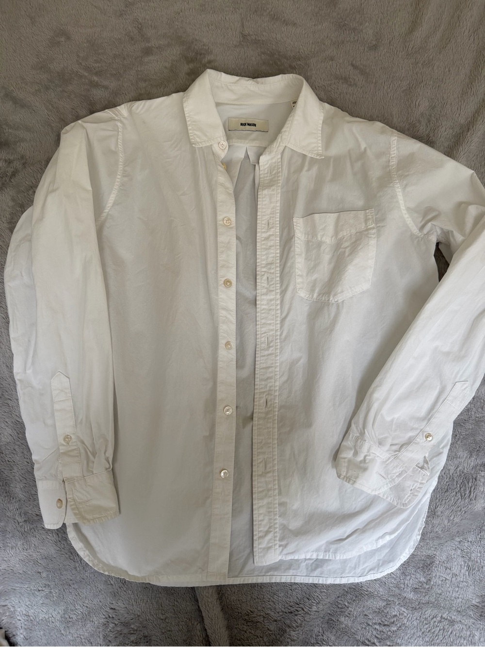 Buck Mason White Mainstay Cotton Shirt